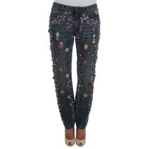 Dolce & Gabbana Verzauberte Sizilien Kristallherz Boyfriend Jeans