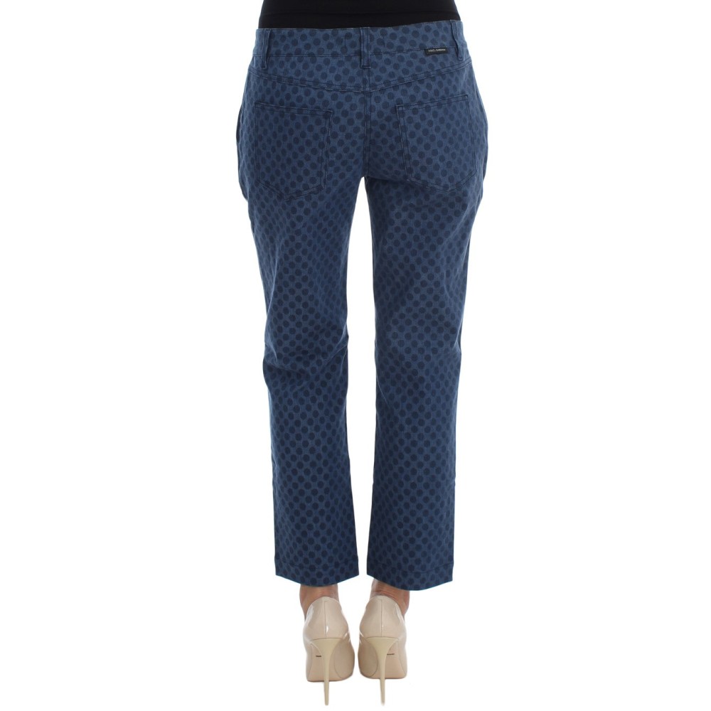 Dolce & Gabbana Gepunktete Capri-Stretch-Jeans