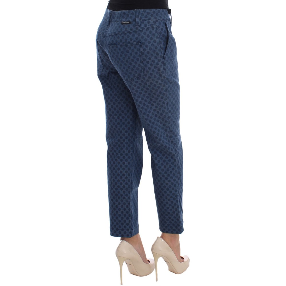 Dolce & Gabbana Gepunktete Capri-Stretch-Jeans