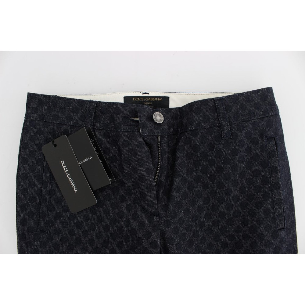 Dolce & Gabbana Schicke gepunktete Caprihose
