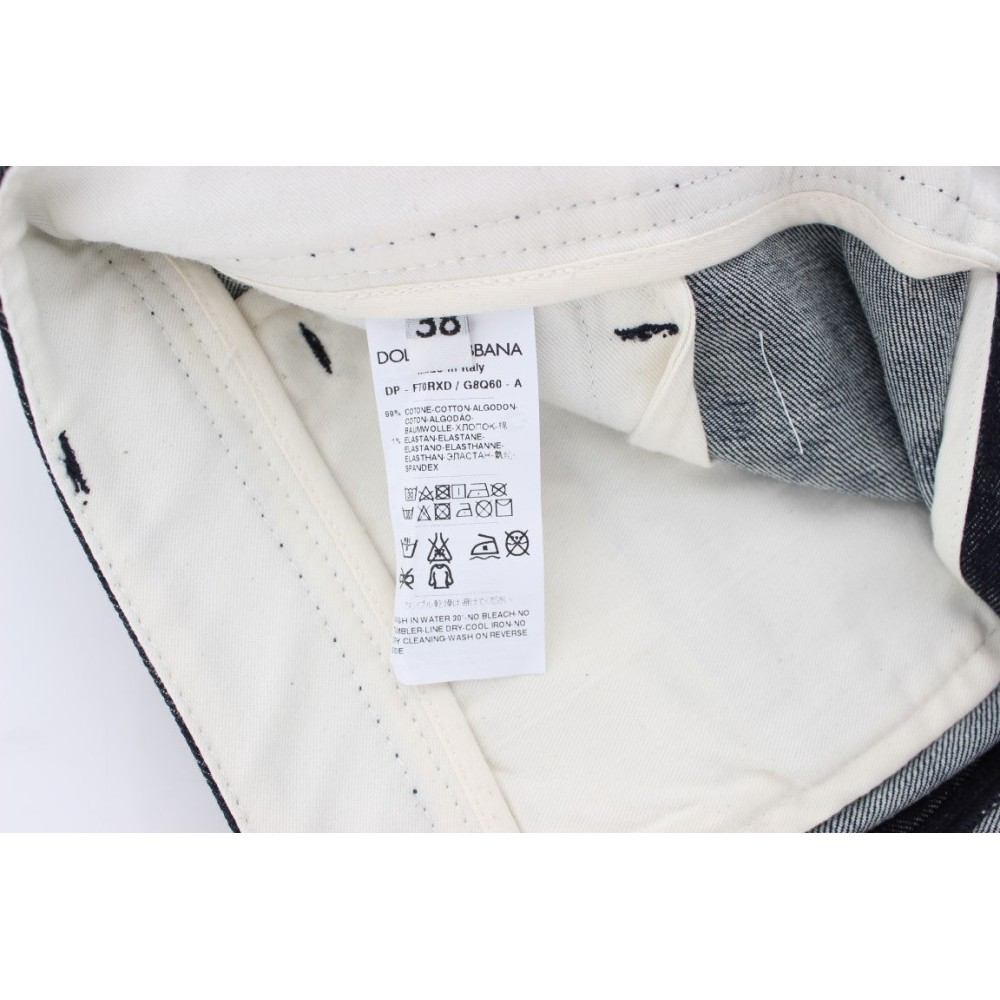 Dolce & Gabbana Schicke gepunktete Caprihose