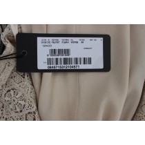 Dolce & Gabbana Elegantes Maxikleid mit floralem Ausschnitt in Beige