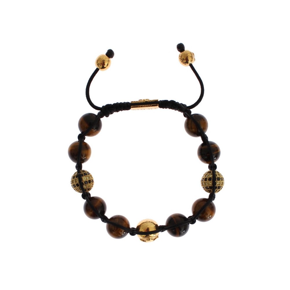 Nialaya Schickes Multicolor CZ & Tigerauge-Armband