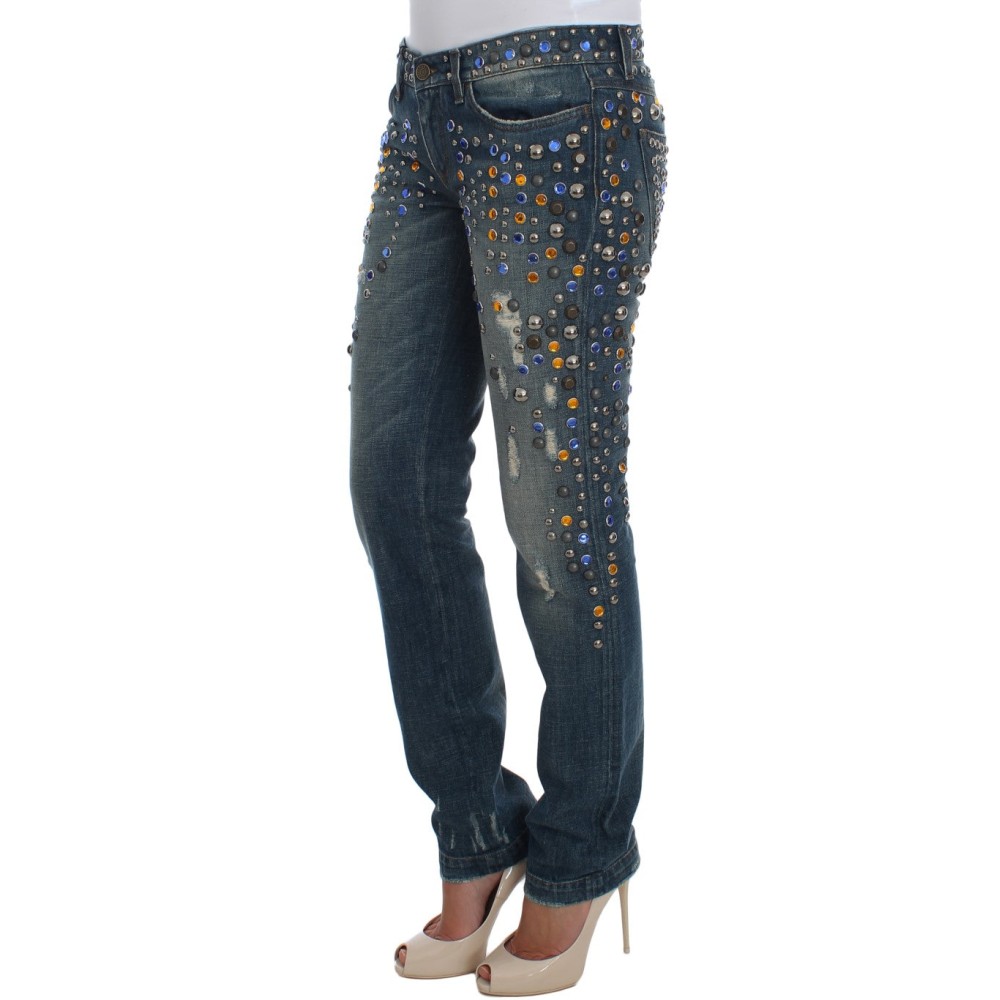 Dolce & Gabbana Verzauberte Sizilien Jeans mit Kristallverzierung