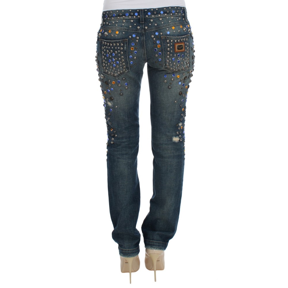 Dolce & Gabbana Verzauberte Sizilien Jeans mit Kristallverzierung