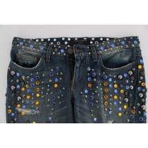 Dolce & Gabbana Verzauberte Sizilien Jeans mit Kristallverzierung