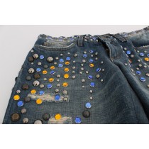 Dolce & Gabbana Verzauberte Sizilien Jeans mit Kristallverzierung