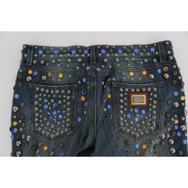 Dolce & Gabbana Verzauberte Sizilien Jeans mit Kristallverzierung