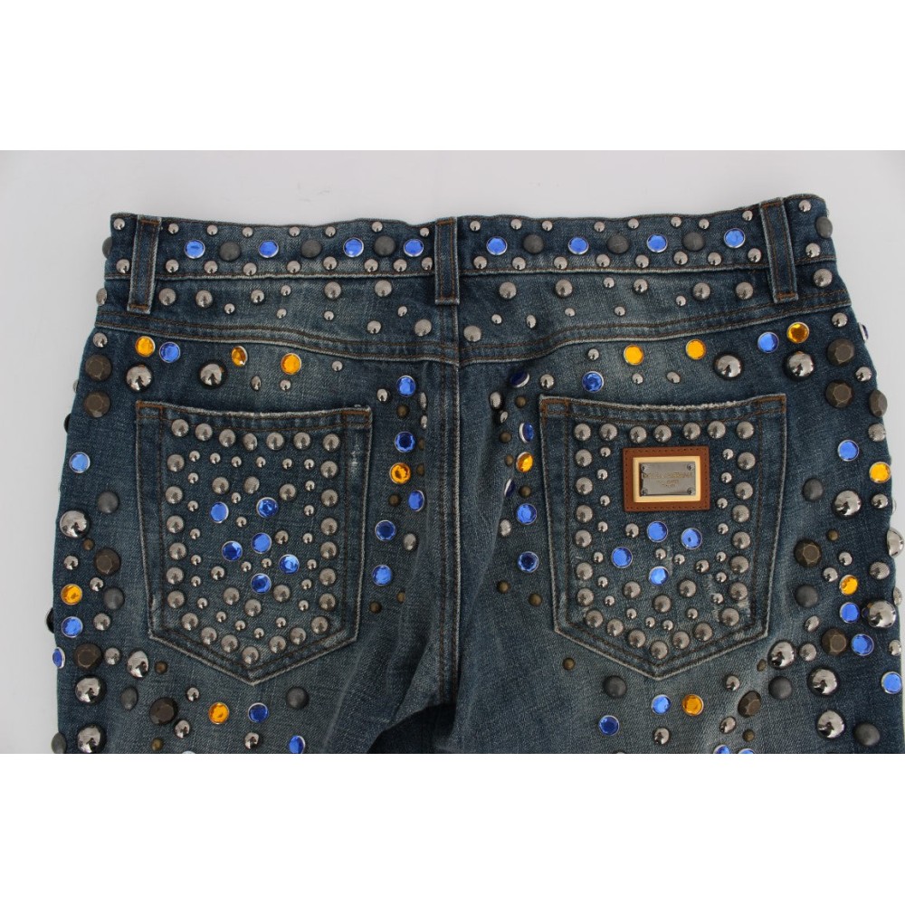 Dolce & Gabbana Verzauberte Sizilien Jeans mit Kristallverzierung