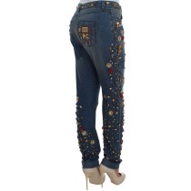Dolce & Gabbana Verzauberte Sicily verschönerte Boyfriend Jeans
