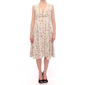 Barbara Casasola Elegantes langes Seidenkleid in Lavendel