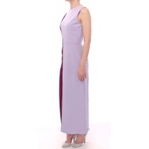 Barbara Casasola Elegantes langes Seidenkleid in Lavendel