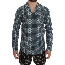 Dolce & Gabbana Elegantes grünes Schlafanzug-Nachthemd