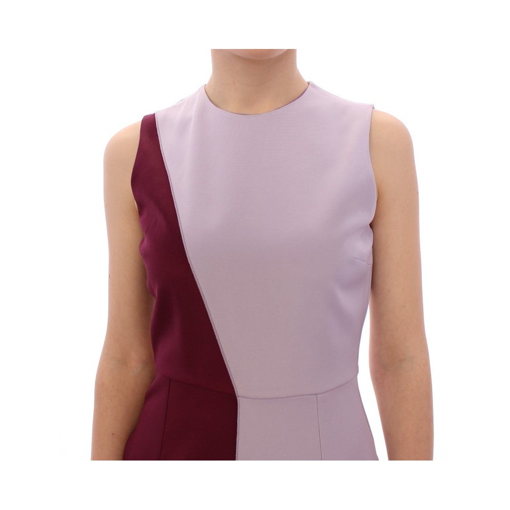 Barbara Casasola Elegantes langes Seidenkleid in Lavendel