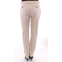 Dolce & Gabbana Elegante Beige Regular Fit Baumwollhose