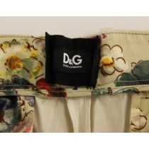 Dolce & Gabbana Elegante Beige Regular Fit Baumwollhose