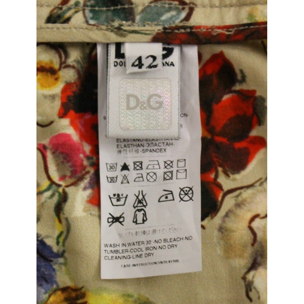 Dolce & Gabbana Elegante Beige Regular Fit Baumwollhose
