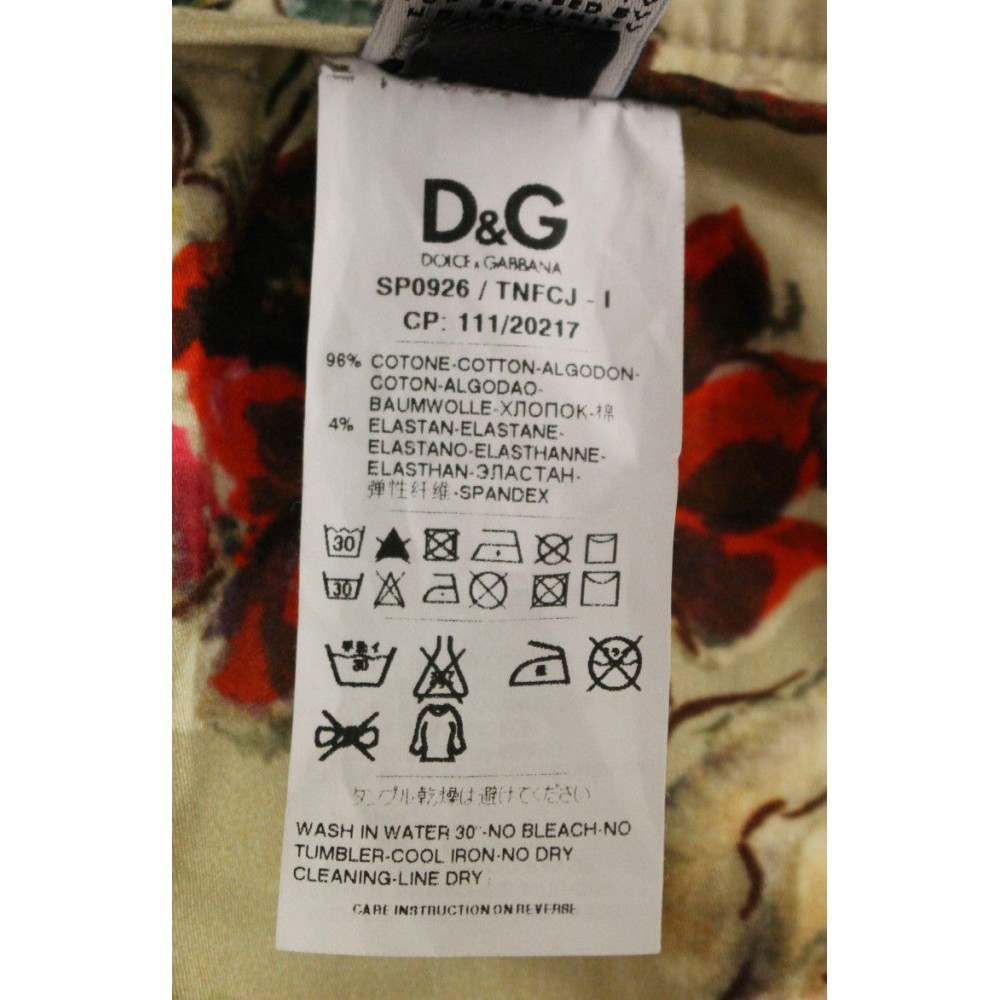Dolce & Gabbana Elegante Beige Regular Fit Baumwollhose