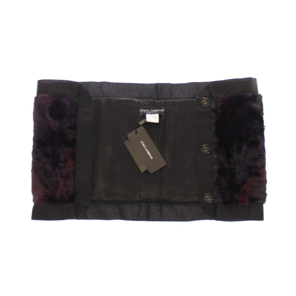 Dolce & Gabbana Exquisiter lila MINK Pelzschal Wrap