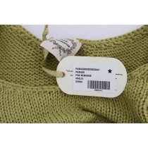 PINK MEMORIES Eleganter grüner ärmelloser Strickwesten-Pullover