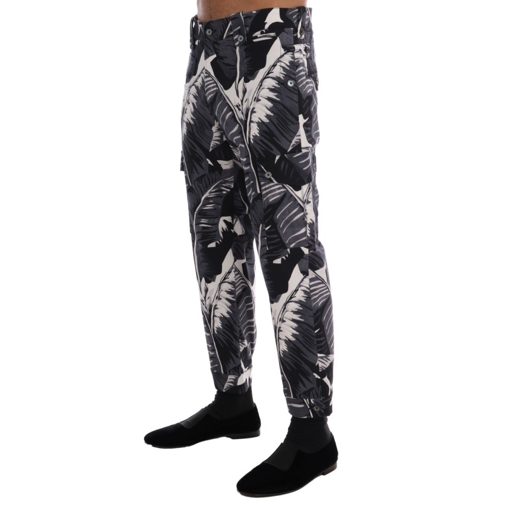 Dolce & Gabbana Elegante Capri-Hose mit Bananenblatt-Print