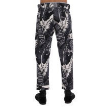 Dolce & Gabbana Elegante Capri-Hose mit Bananenblatt-Print