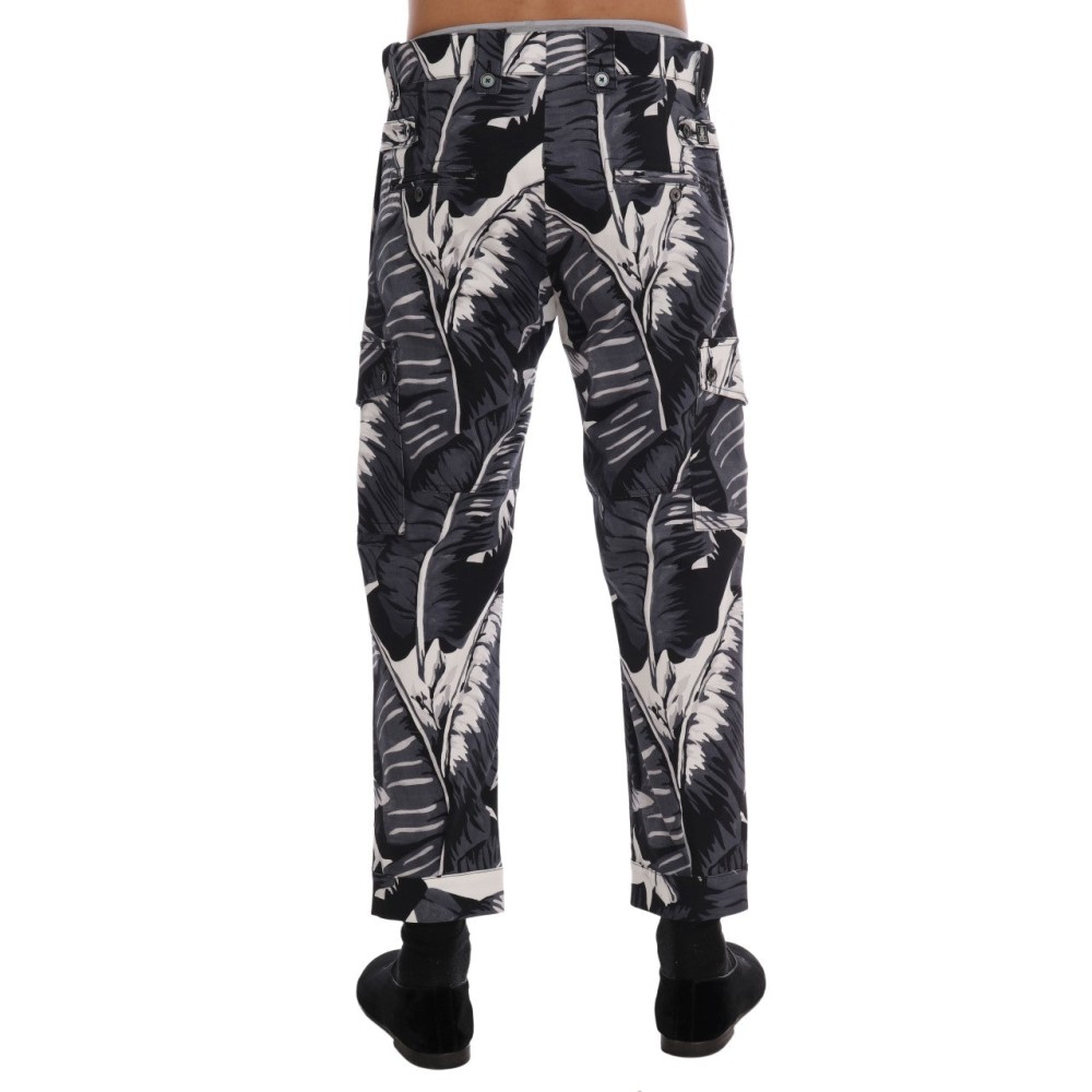 Dolce & Gabbana Elegante Capri-Hose mit Bananenblatt-Print