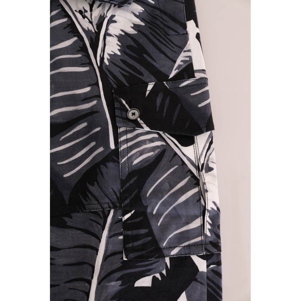 Dolce & Gabbana Elegante Capri-Hose mit Bananenblatt-Print