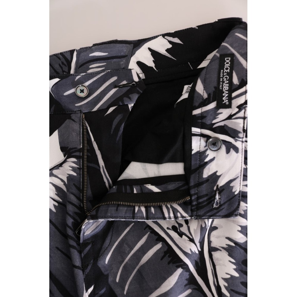 Dolce & Gabbana Elegante Capri-Hose mit Bananenblatt-Print