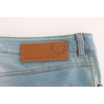 Ermanno Scervino Elegante hellblaue Capri-Jeans