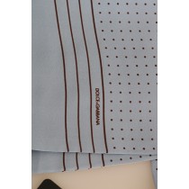 Dolce & Gabbana Eleganter blauer Seidenschal mit Tupfen für Männer