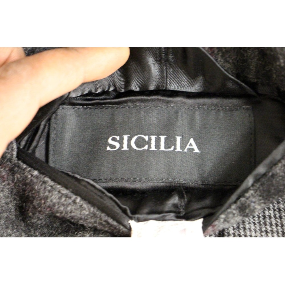 Dolce & Gabbana Sicilia Karierter Mantel aus einer Wollmischung
