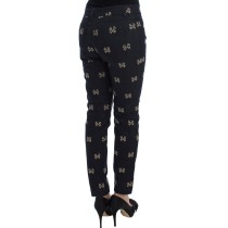 Dolce & Gabbana Elegante bestickte Slim Fit Denim Jeans