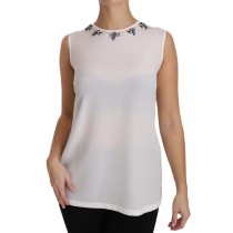 Dolce & Gabbana Seidentop mit Gemüsedruck Extravaganza