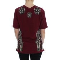 Dolce & Gabbana Enchanted Sicily Seidenbluse mit Ritterdruck