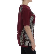 Dolce & Gabbana Enchanted Sicily Seidenbluse mit Ritterdruck