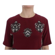 Dolce & Gabbana Enchanted Sicily Seidenbluse mit Ritterdruck