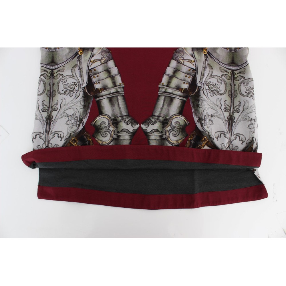 Dolce & Gabbana Enchanted Sicily Seidenbluse mit Ritterdruck