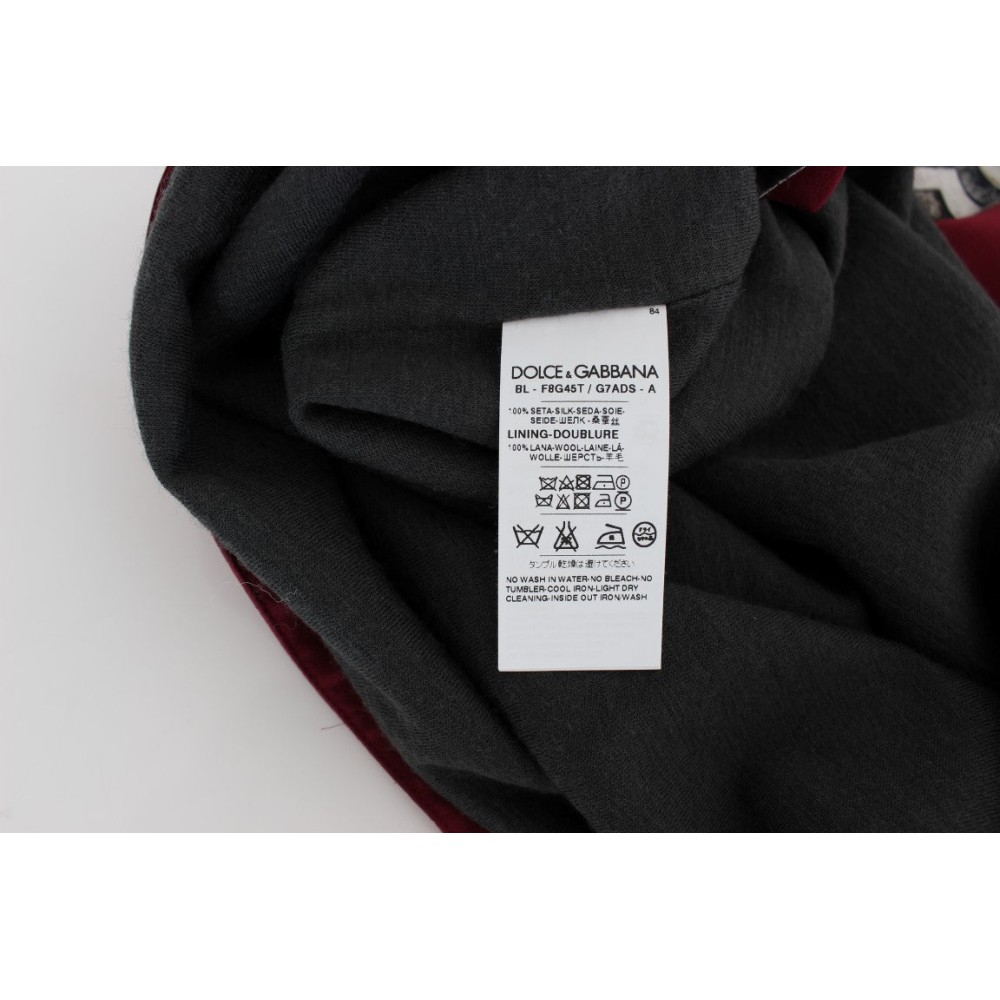 Dolce & Gabbana Enchanted Sicily Seidenbluse mit Ritterdruck