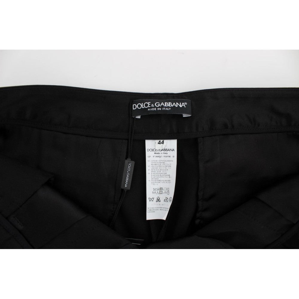 Dolce & Gabbana Elegante schwarze Torero Caprihose
