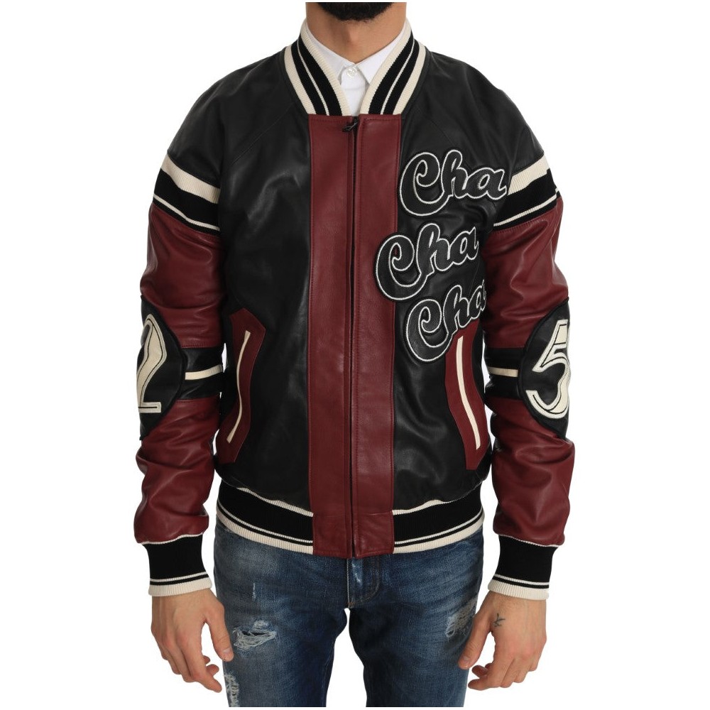 Dolce & Gabbana Exquisite Bomberjacke aus Schafsleder
