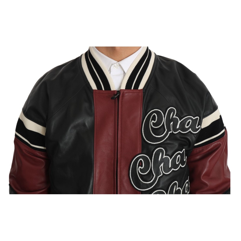 Dolce & Gabbana Exquisite Bomberjacke aus Schafsleder