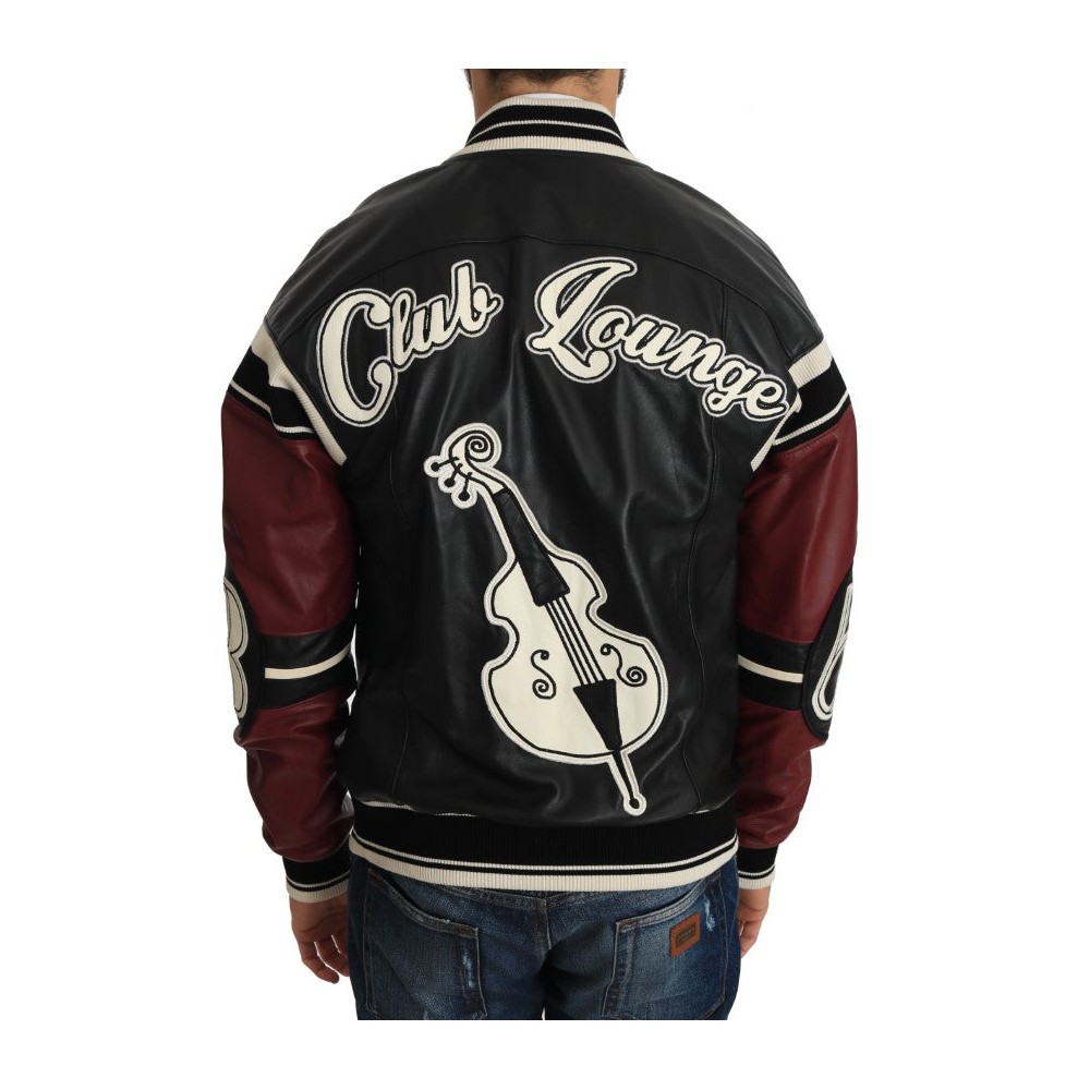 Dolce & Gabbana Exquisite Bomberjacke aus Schafsleder