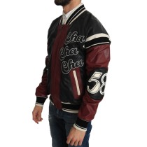 Dolce & Gabbana Exquisite Bomberjacke aus Schafsleder