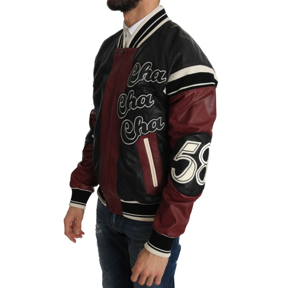 Dolce & Gabbana Exquisite Bomberjacke aus Schafsleder