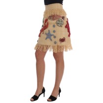 Dolce & Gabbana Taillenhoher Rock mit Kristallverzierungen