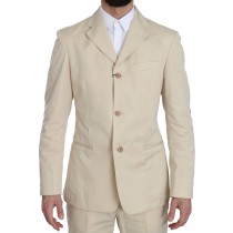 Z ZEGNA Eleganter schwarz gestreifter Anzug aus Wolle