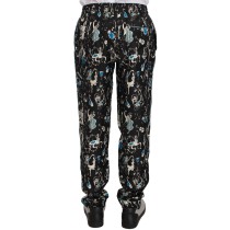 Dolce & Gabbana Elegante Seiden-Lounge-Hose mit einzigartigem Druck