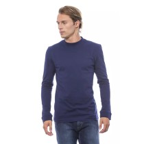 Verri Blauer Baumwollpullover für Männer