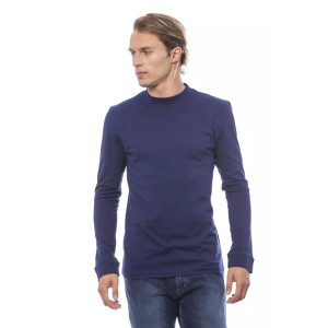 Verri Blauer Baumwollpullover für Männer